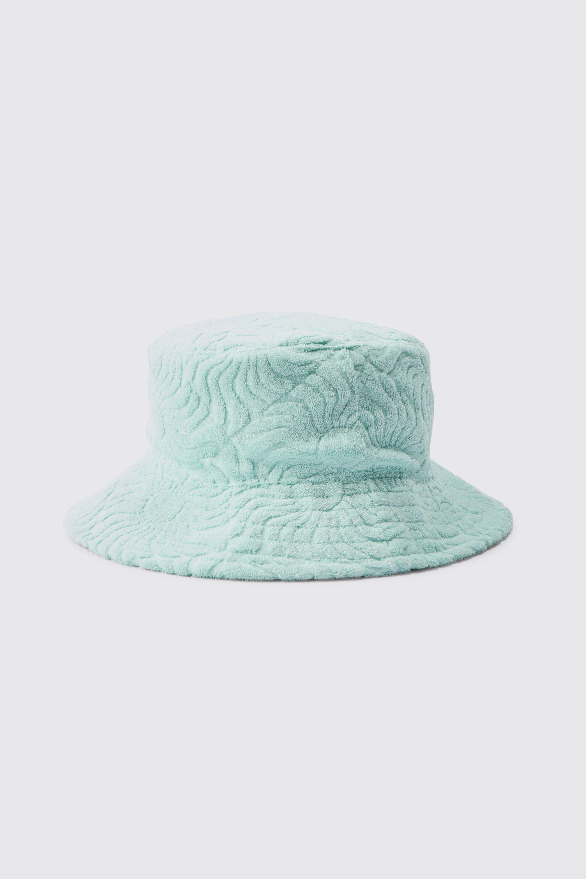 Towelling Bucket Hat In Light Blue